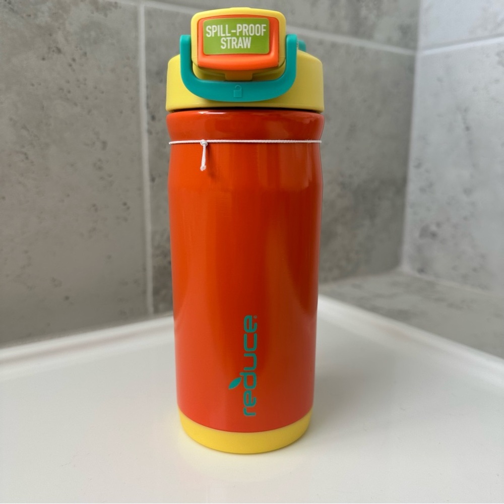Reduce Orange and Yellow 14oz Water Bottle - Picture 3 of 12